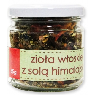 ZIOŁA WŁOSKIE Z RÓŹOWĄ SOLĄ HIMALAJSKĄ 85 G SŁOIK